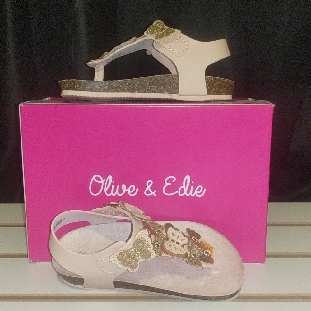 Olive and Edie Infant Girls Butterfly Sandals
